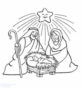 Dibujos De Nacimiento De Jesustop Y Reyes Magos