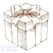 caja de regalo dibujo