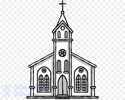 como dibujar una iglesia facil