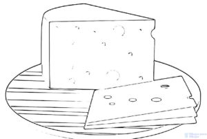 como se dibuja un queso
