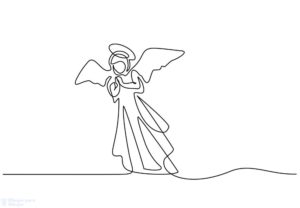 dibujo de angel