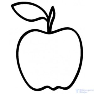 dibujo manzana