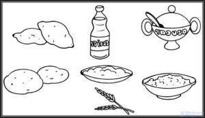 dibujos de alimentos saludables