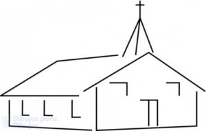 iglesia dibujo para colorear