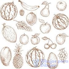 imagenes de frutas para dibujar