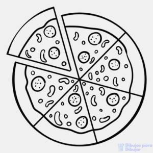 pizza para dibujar