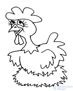 pollo dibujo animado