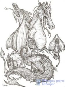 Dragones para pintar