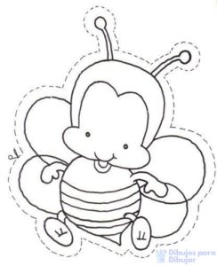 abeja reina dibujo 1
