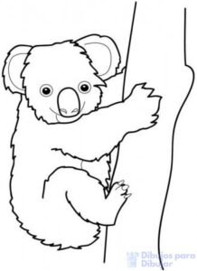 como dibujar un koala facil