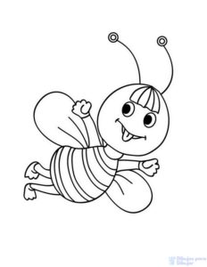 como se dibuja una abeja 1