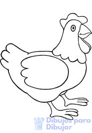 cómo dibujar una gallina
