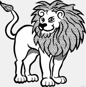 dibujo de leon para colorear