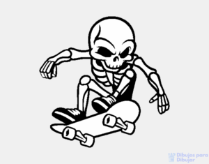 dibujo del esqueleto humano para imprimir