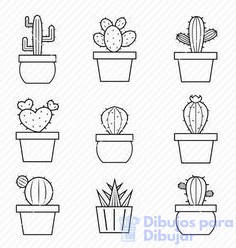 dibujos de cactus mexicanos
