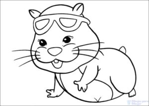 dibujos de hamster para niños