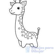 imagenes de jirafas para colorear