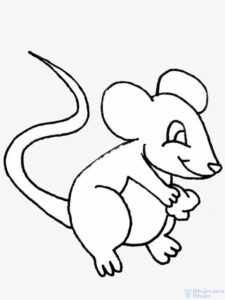 como dibujar un raton para niños