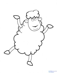 como dibujar una oveja facil