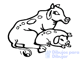 como dibujar una vaca