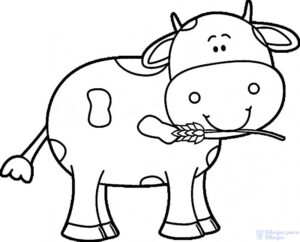 dibujo vaca infantil