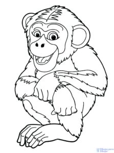 dibujos de monos para colorear