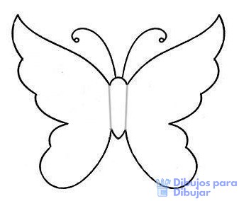 Dibujo Para Colorear Mariposa