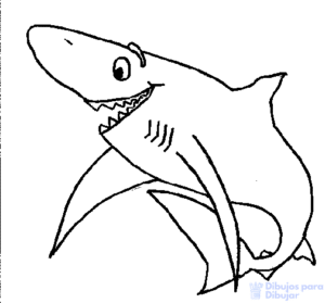 imagenes de tiburones para colorear