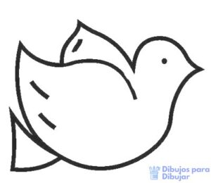 paloma de la paz para dibujar