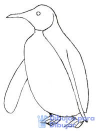 pinguino facil de dibujar