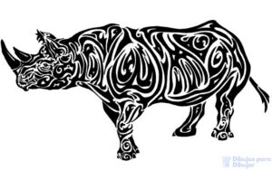 rinoceronte dibujo