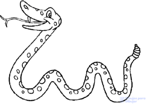 serpiente dibujo realista