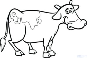 una vaca para dibujar